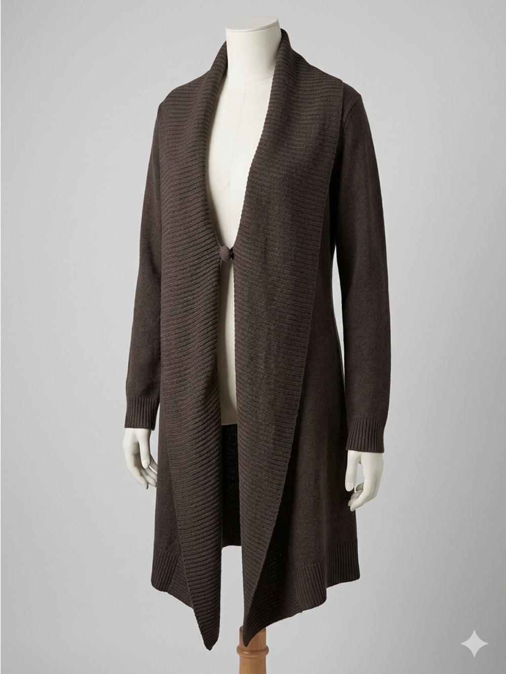 Cabi Women Brown Collared Long Sleeve Sweater Cardigan Medium - Picture 3 of 4